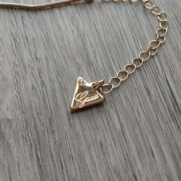 Guess Wrap Bracelet Gold Tone with Dangle - Picture 7 of 10